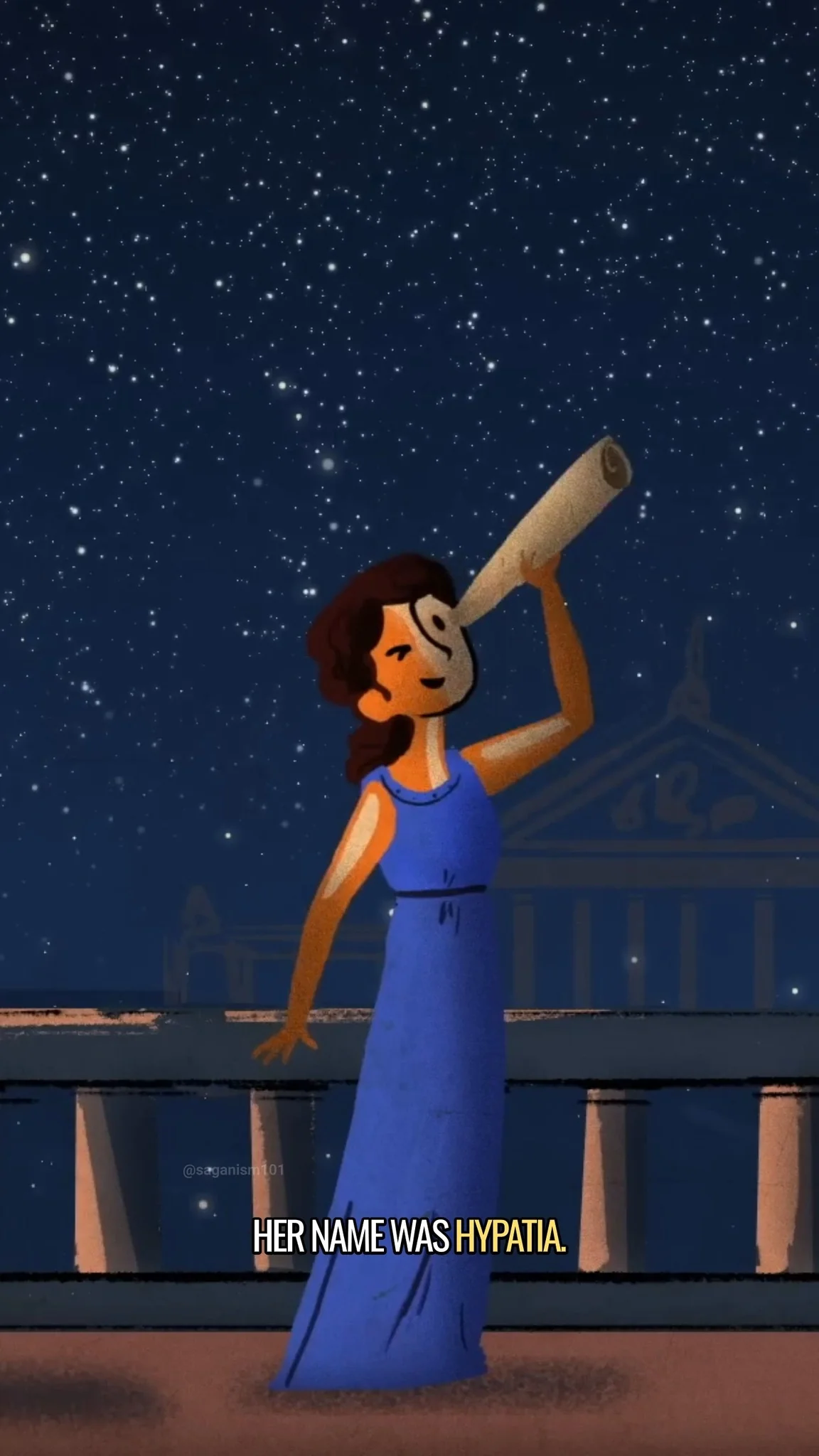Carl Sagan on the death of Hypatia from Cosmos, reel preview